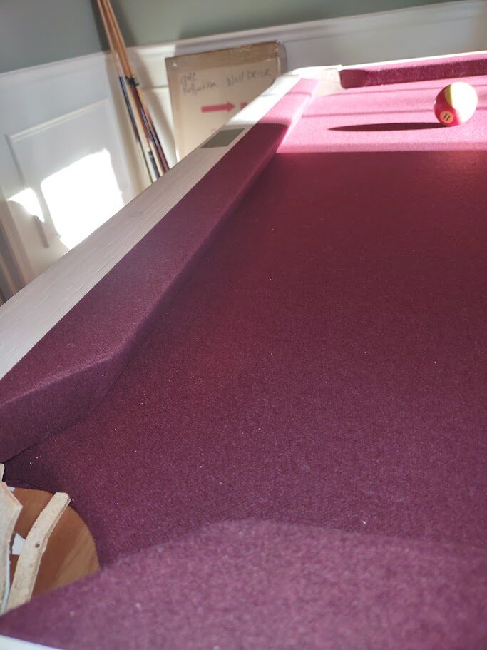 Pool table disassembly process